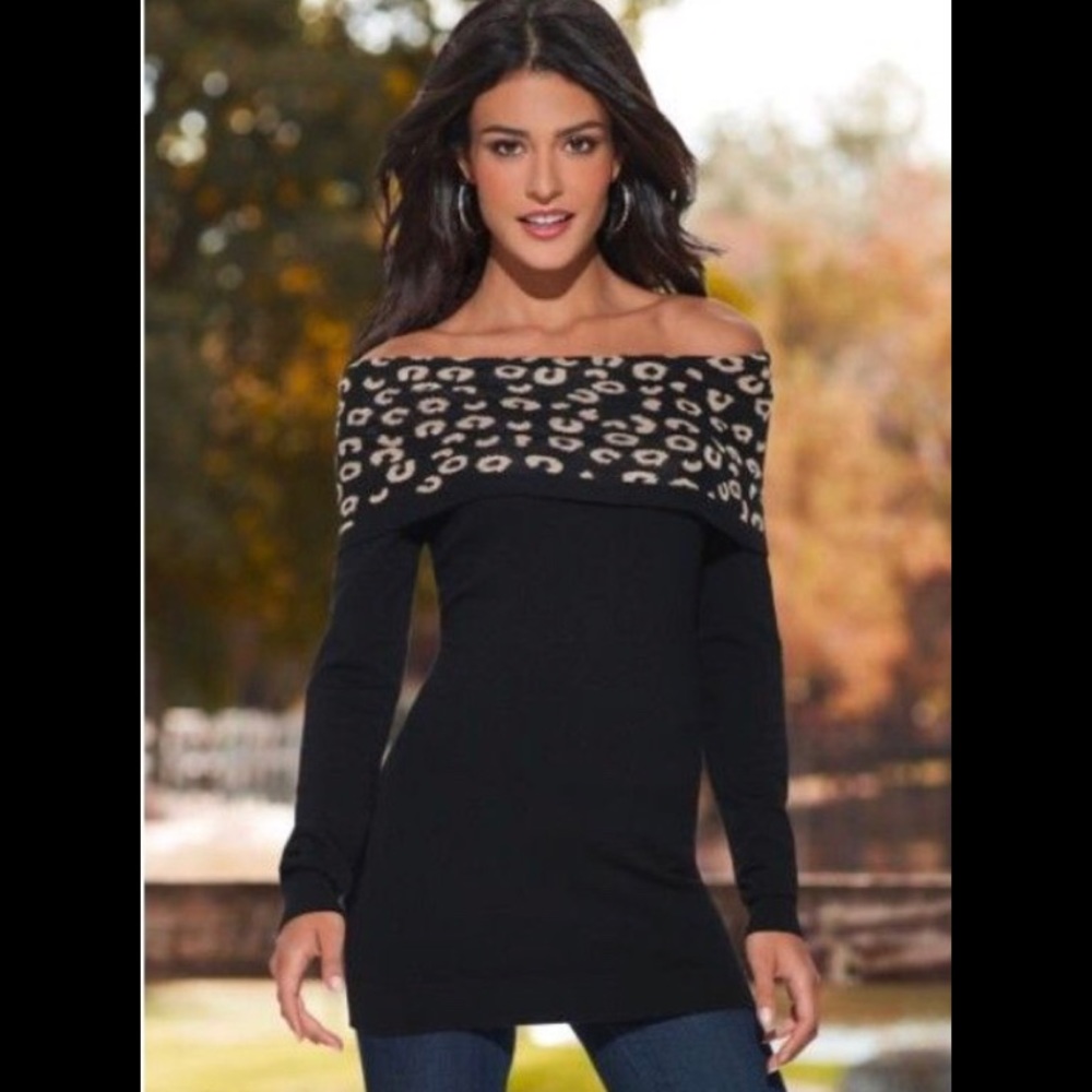 Reversible animal print sweater dress/tunic ❄️❄️❄️